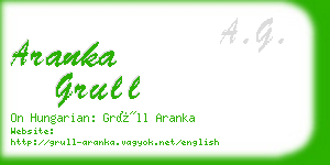 aranka grull business card
